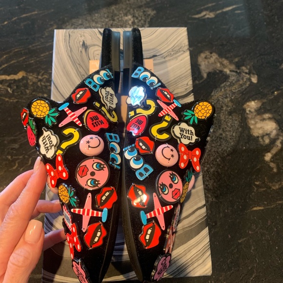 Jeffrey Campbell Ravis Button Mule - Picture 3 of 7